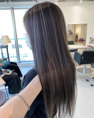 ロング カラー 💎夏葵 ハイライト /デザイン特化のヘアスタイル