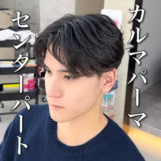 ミディアム パーマ 【池袋店 店長】伊藤 昂樹/曲がる縮毛矯正のヘアスタイル