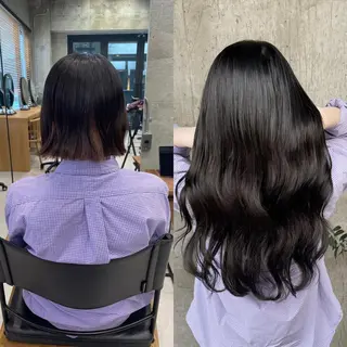 ロング カラー ヘアアレンジ TATSUYA アートディレクターのヘアスタイル