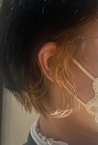 ショート カラー F-card所属・shiga mariaのヘアスタイル