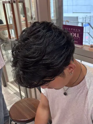 パーマ メンズ 美容研究所 🇰🇷yutoのヘアスタイル