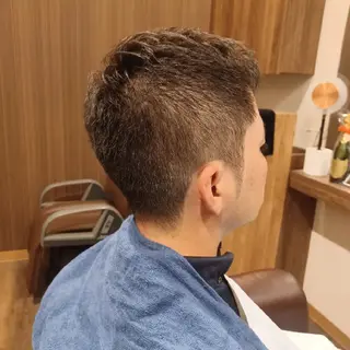 メンズ ショート BARBER 　STAG所属・BARBERSTAG 上拂恭平のヘアスタイル