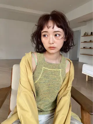 ショート カラー 阿部 史奈のヘアスタイル