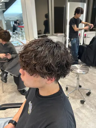 パーマ メンズ 片平 琳大郎のヘアスタイル