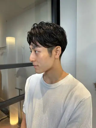 メンズ sho メンズカット　パーマのヘアスタイル