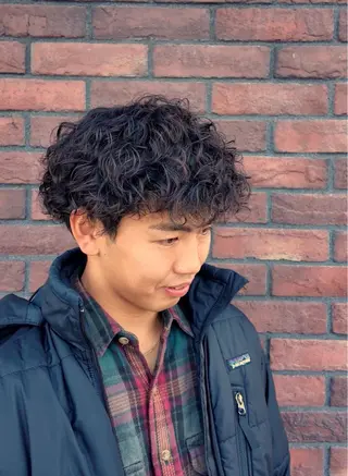 パーマ メンズ 小池 俊真のヘアスタイル