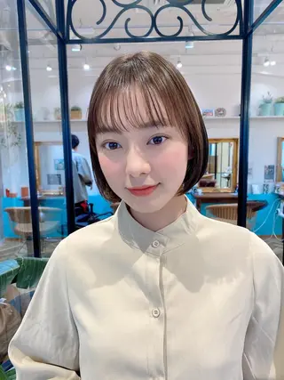 ショート ボブ韓国風レイヤー 髪質改善/畠中ケントのヘアスタイル