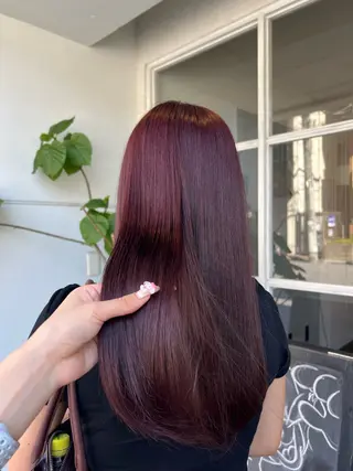 ロング カラー ワタナベ モカ🦢のヘアスタイル