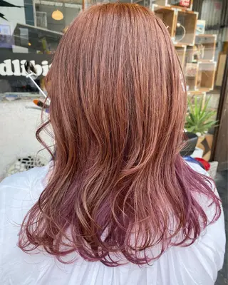 ミディアム カラー 玉木 育実のヘアスタイル