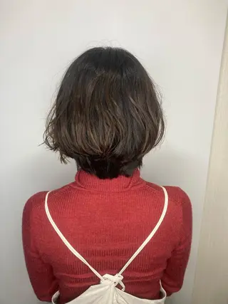 ショート パーマ 🌈割れない顔周り 中村隆寛のヘアスタイル