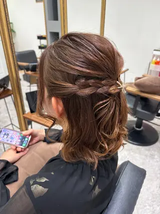 ヘアアレンジ ピンクカラーアレンジ 🩷AYANA🩷のヘアスタイル