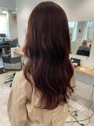 ロング カラー ヘアアレンジ 京都美容師 塩のヘアスタイル