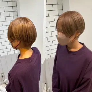 ショート カラー すず🎀メンズカット /パーマ🎀のヘアスタイル