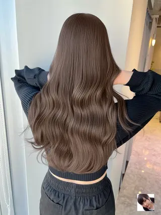 ロング カラー 顔まわりの神様 藤嶋秀幸のヘアスタイル