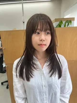 ロング カラー miyu /レイヤー/ブリーチのヘアスタイル