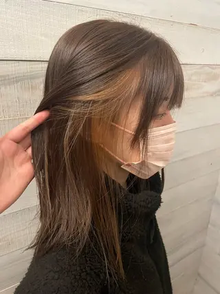 ミディアム カラー lift by mag所属・ユナ ナチュラル／透明感のヘアスタイル