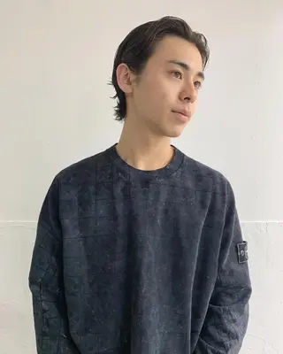 ミディアム パーマ メンズ メンズスタイリスト リュウジのヘアスタイル