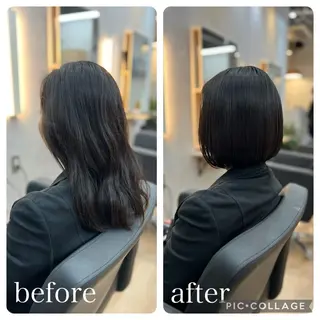 ミディアム Aguhair milo森山知幸のヘアスタイル