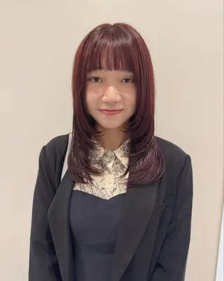 ミディアム Sea by LUVISM 万代店所属・モデル募集 /万代/松井茉里奈のヘアスタイル