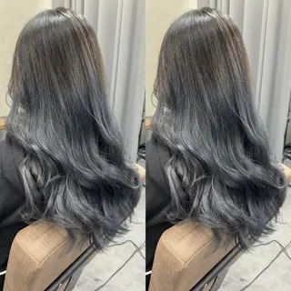 カラー セミロング TELA HAIRのヘアスタイル