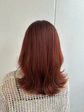 ミディアム カラー 《暖色/韓国hair 》🇰🇷桑原ユキネのヘアスタイル