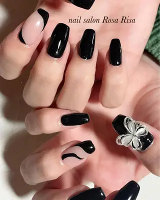 セミロング ネイル ネイルスタジオ シェイクユアハンズのネイルデザイン