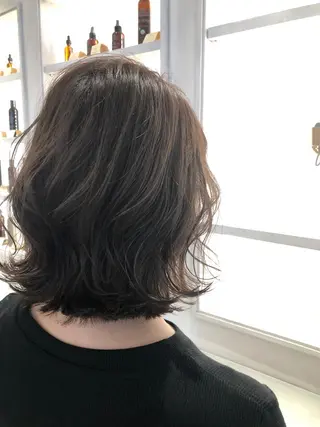 ミディアム カラー 天野 涼のヘアスタイル