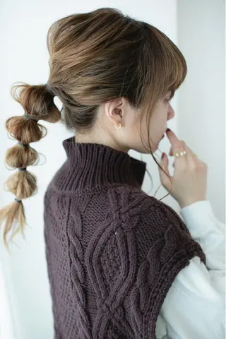 ロング カラー ヘアアレンジ ボブウルフ／ボブ Satsuki【名駅のヘアスタイル