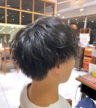 パーマ メンズ 吉水 彩乃 /ボブ/透明感カラーのヘアスタイル