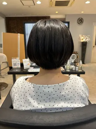 ショート 縮毛矯正  髪質改善 酸性ストレート特化のヘアスタイル