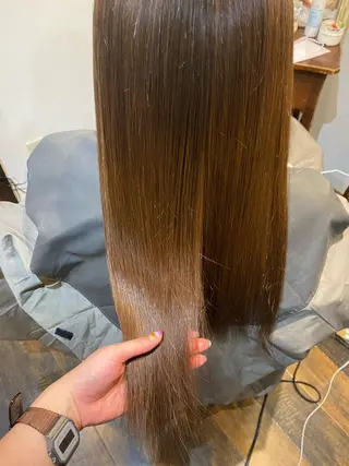 ロング パーマ ヤスザトアヤノ /レイヤー/オリーブのヘアスタイル