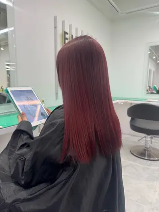 ロング カラー ダメージレスハイ トーン💖kanonのヘアスタイル