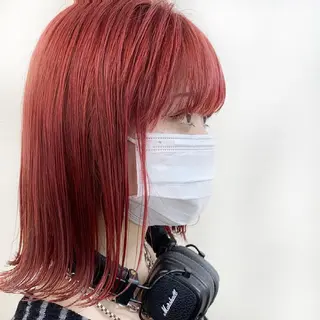 ミディアム カラー ヘアアレンジ 💕上野美容師☁ ブリーチ💖サワのヘアスタイル