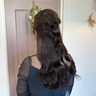 ロング ヘアアレンジ 上村 七海のヘアスタイル