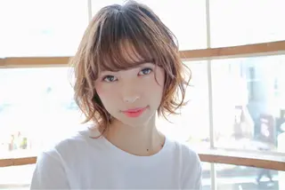ショート カラー パーマ ヘアアレンジ JYUNESU表参道所属・似合わせhair🔸 アサダ タカコ🔸のヘアスタイル