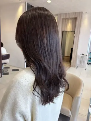 セミロング カラー 石坂 瀬音のヘアスタイル