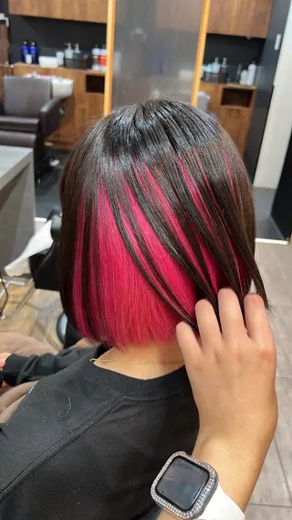 ショート カラー 横浜/エクステ特化× 艶カラー/あいかのヘアスタイル