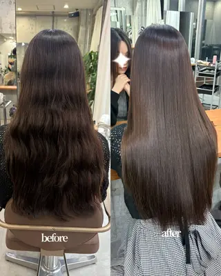 ロング 髪質改善／縮毛矯正 関根青葉のヘアスタイル