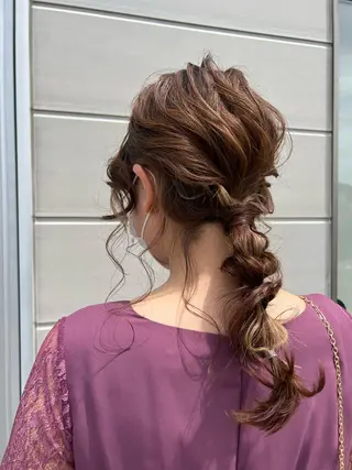 ロング ヘアアレンジ HAIRSILVA徳間店所属・石倉 真のヘアスタイル