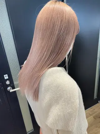 ロング カラー パーマ ヘアアレンジ メンズ キッズ ネイル マツエク・マツパ アイブロウ Eliss Horie所属・coco♡ 韓国hairのヘアスタイル