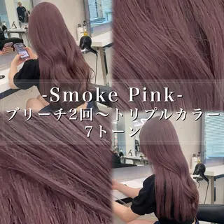 ロング カラー ヘアアレンジ 🫧透明感ラベンダー 似合わせ🫧あい🫧のヘアスタイル