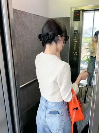 ミディアム カラー ヘアアレンジ autre所属・大久保 ひでなりのヘアスタイル