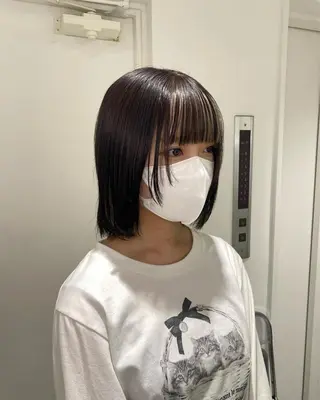 カラー kumon ayu ブリーチ/ハイトーンのヘアスタイル