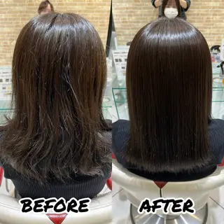 セミロング 髪質改善美容師 鈴木のヘアスタイル