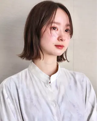 ミディアム カラー 🌱小顔ヘア/ボブ ミディアム/双葉🌱のヘアスタイル
