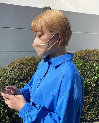 カラー 乾かしただけで艶髪✨ 縮毛矯正天王寺はやとのヘアスタイル