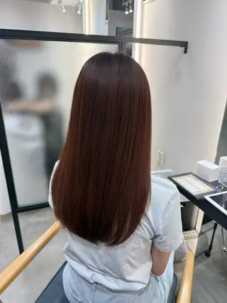 セミロング カラー 韓国ヘア/韓国風 パーマ/kazueのヘアスタイル