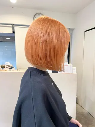 ミディアム カラー 💗モテ髪 ハイトーンあや💗のヘアスタイル