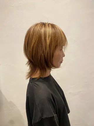 ミディアム 田中 奨真のヘアスタイル