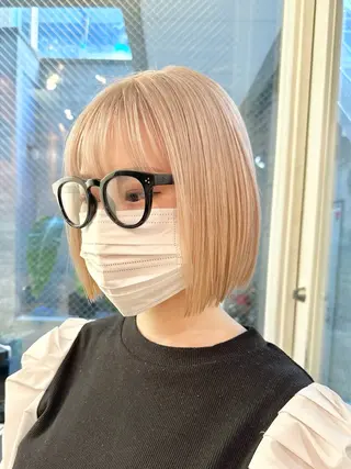 ショート カラー 中韓mix💖 トレンドヘアMIKUのヘアスタイル